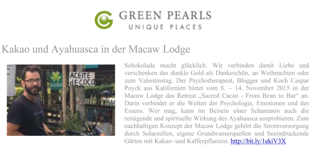 Green Pearls Newsletter
